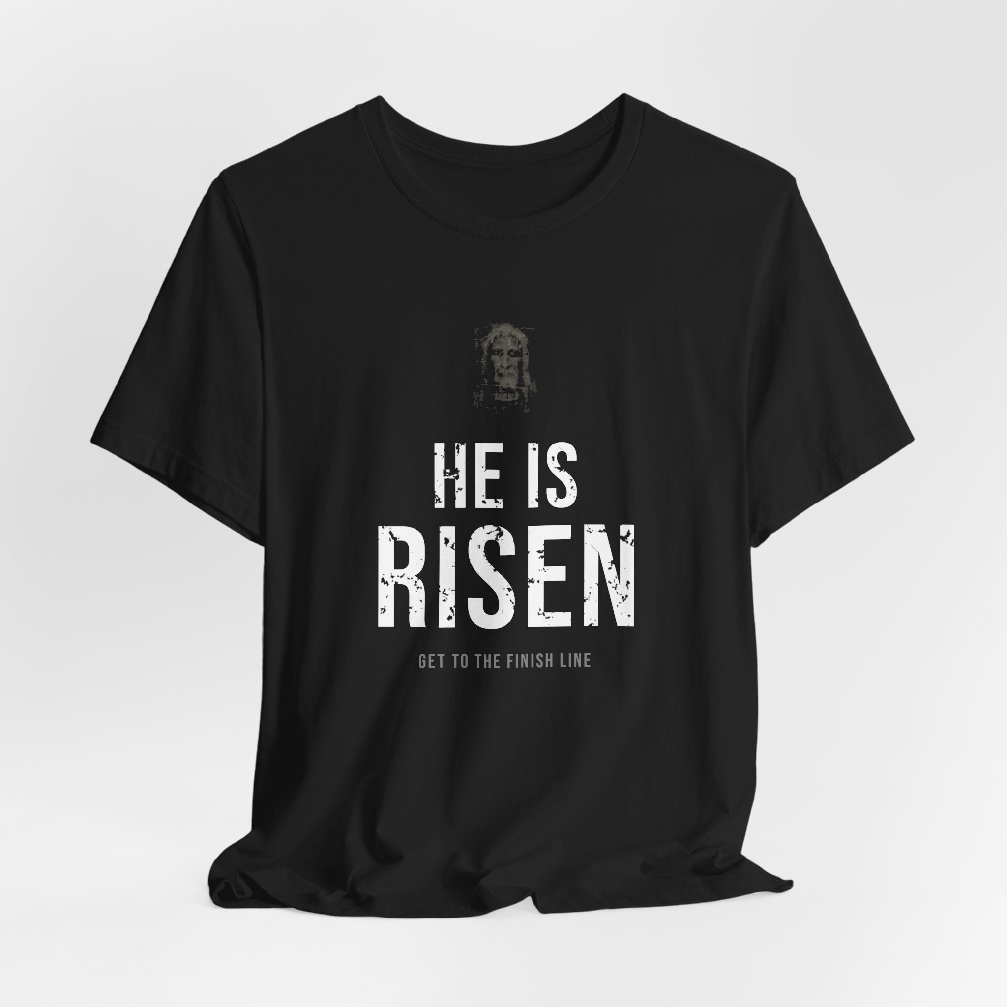 He Is Risen Tee — White