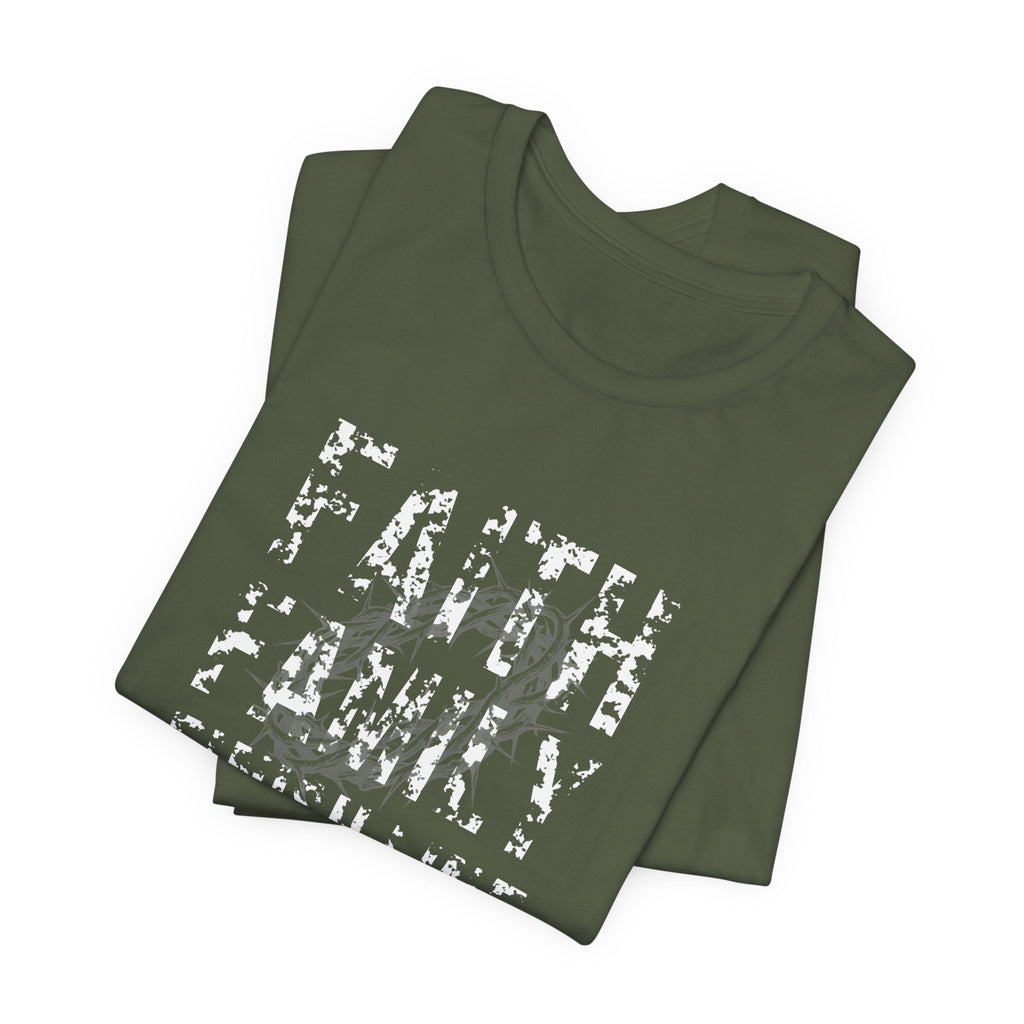 Faith Family Finish Line Tee — White
