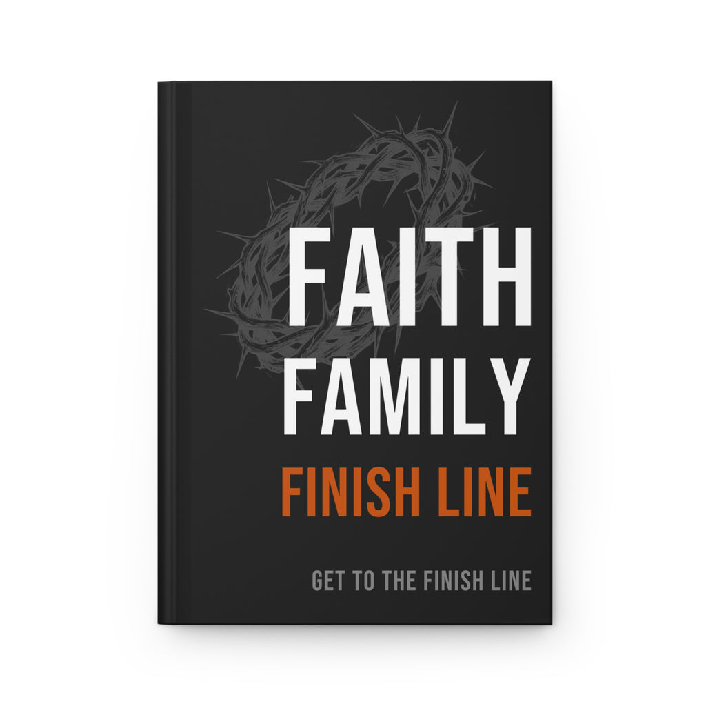 Faith Family Finish Line Journal — White/Orange