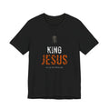 King Jesus Tee — White/Orange