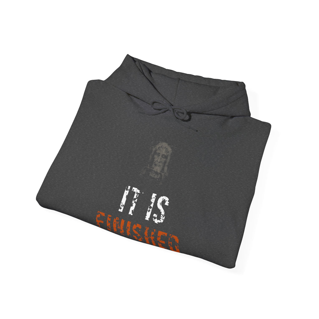 It Is Finished Hoodie — White/Orange