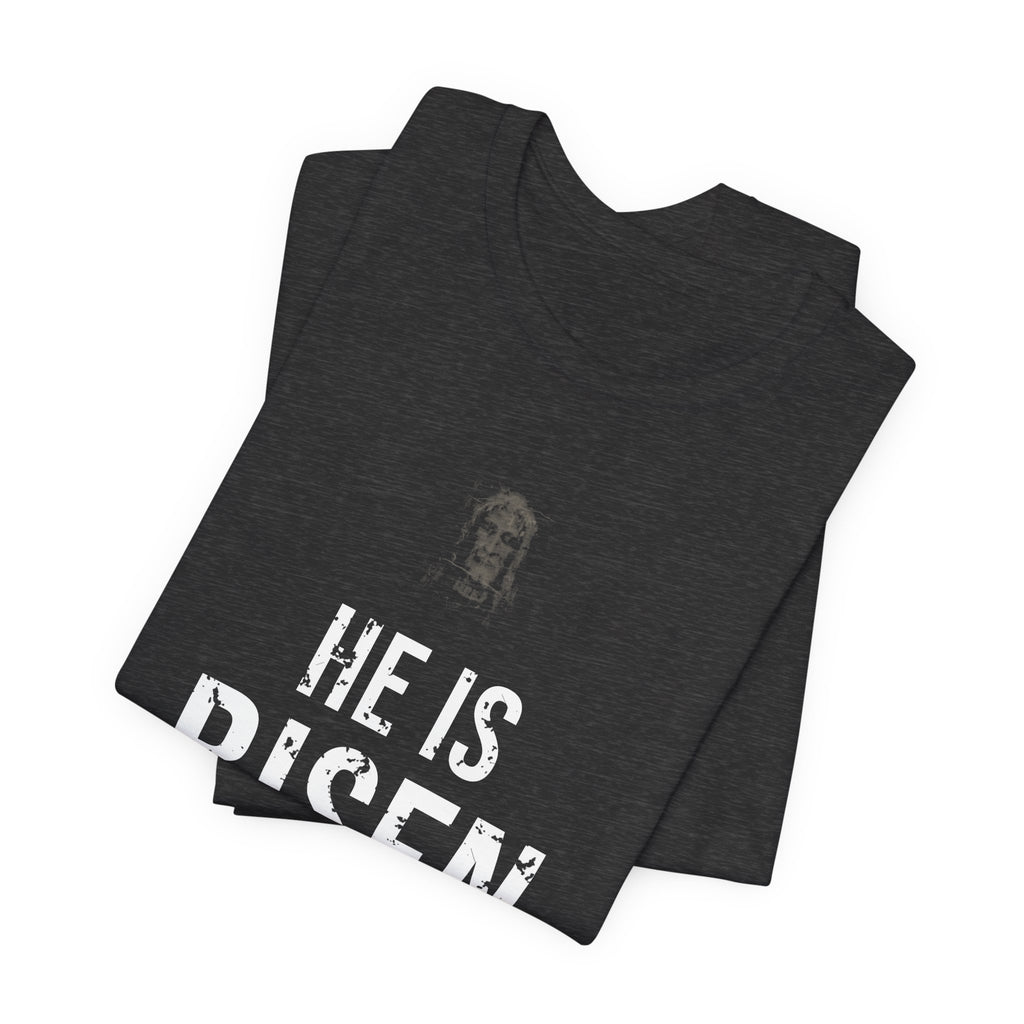He Is Risen Tee — White