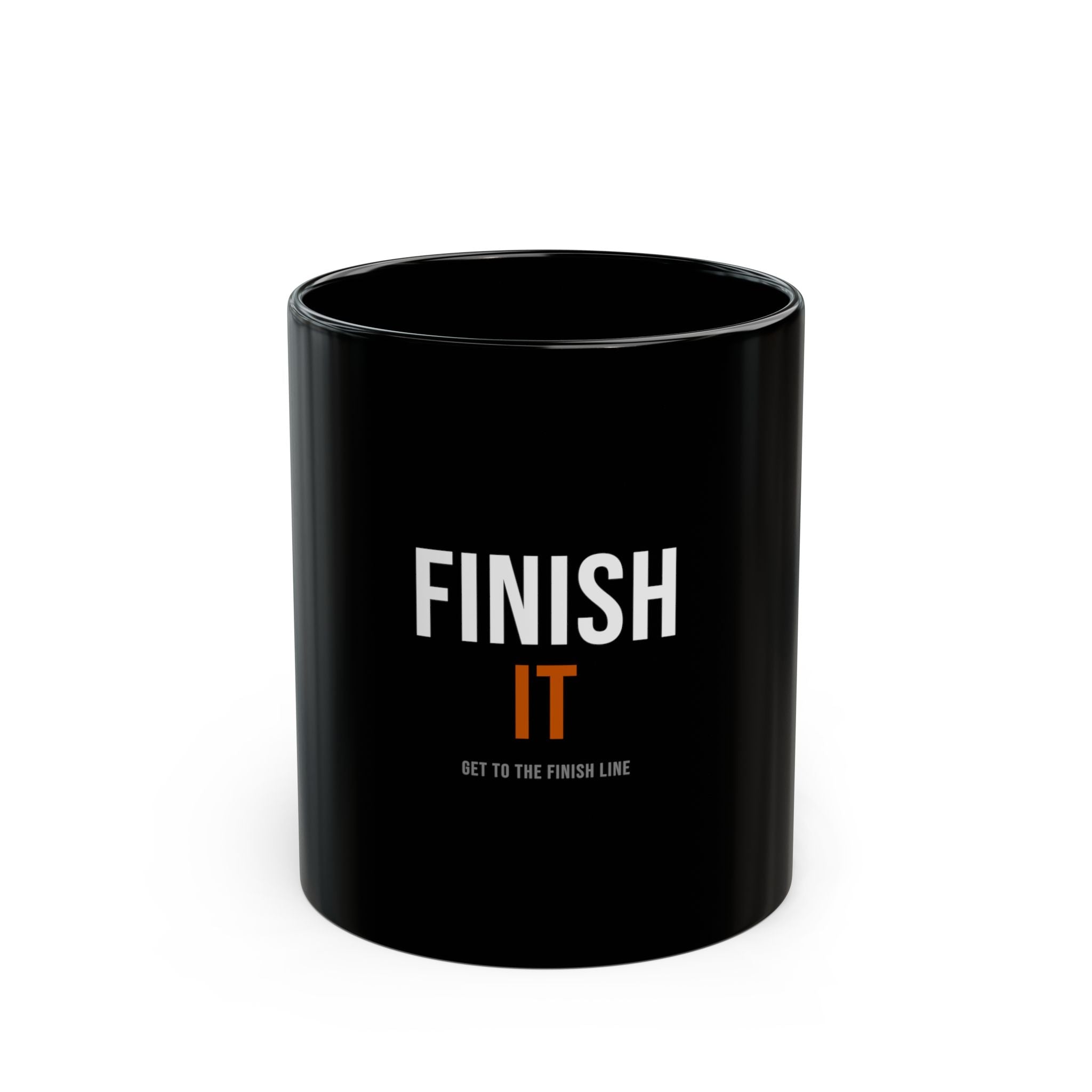 Finish It Mug — White/Orange