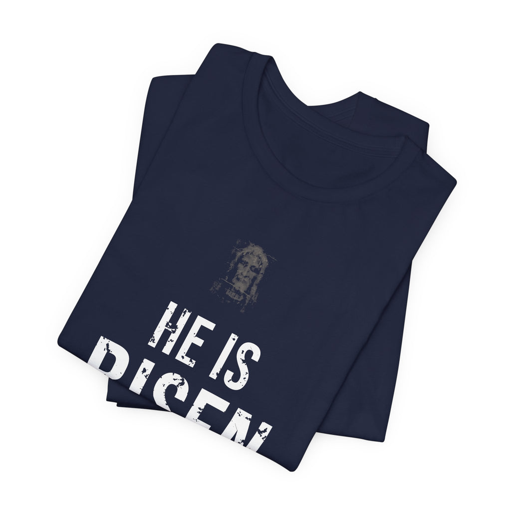 He Is Risen Tee — White