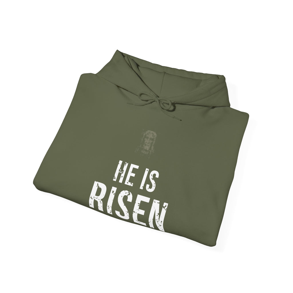 He Is Risen Hoodie — White