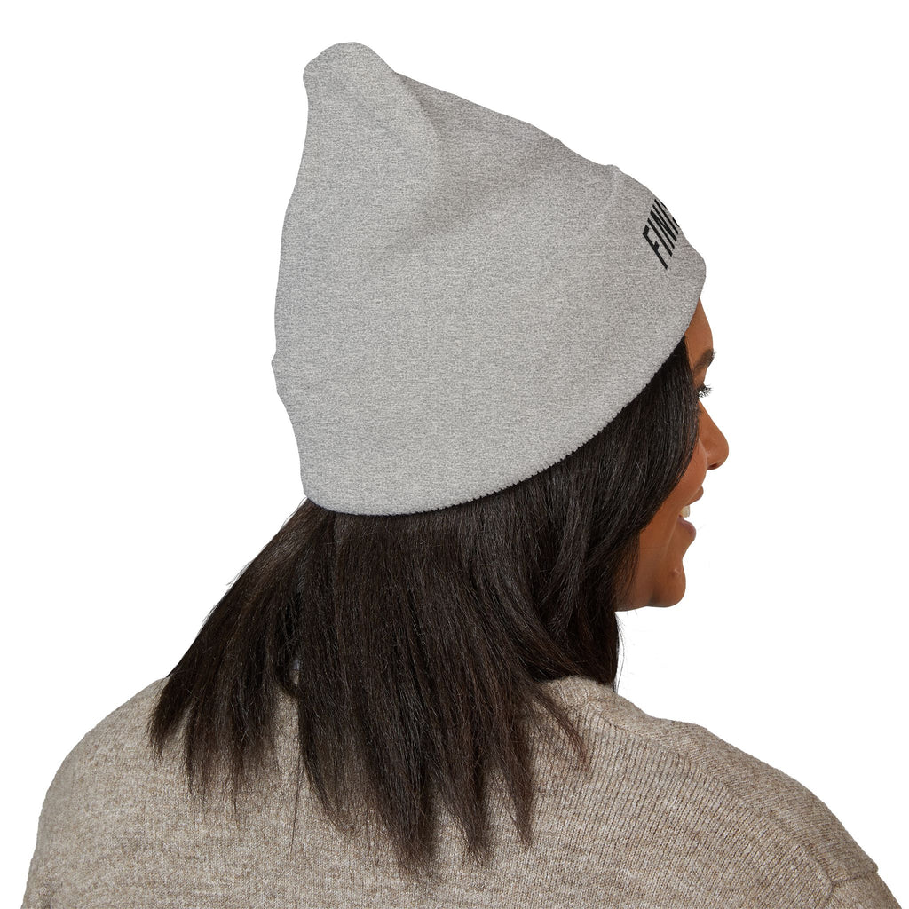 Finish Line Beanie — Black Stitch
