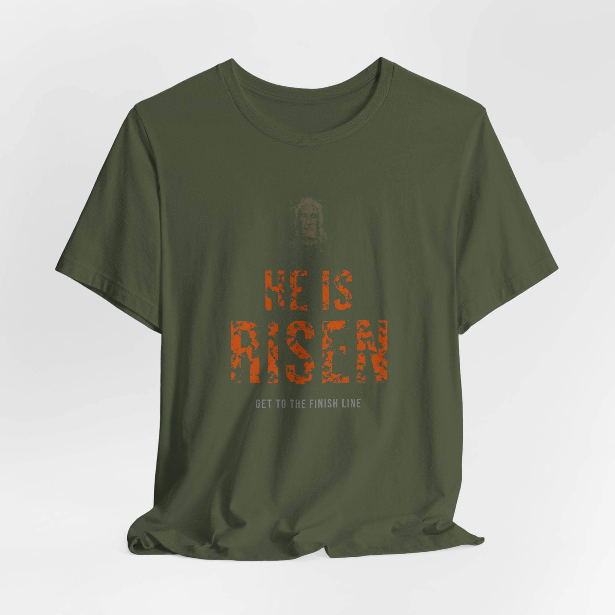 He Is Risen Tee — Burnt Orange