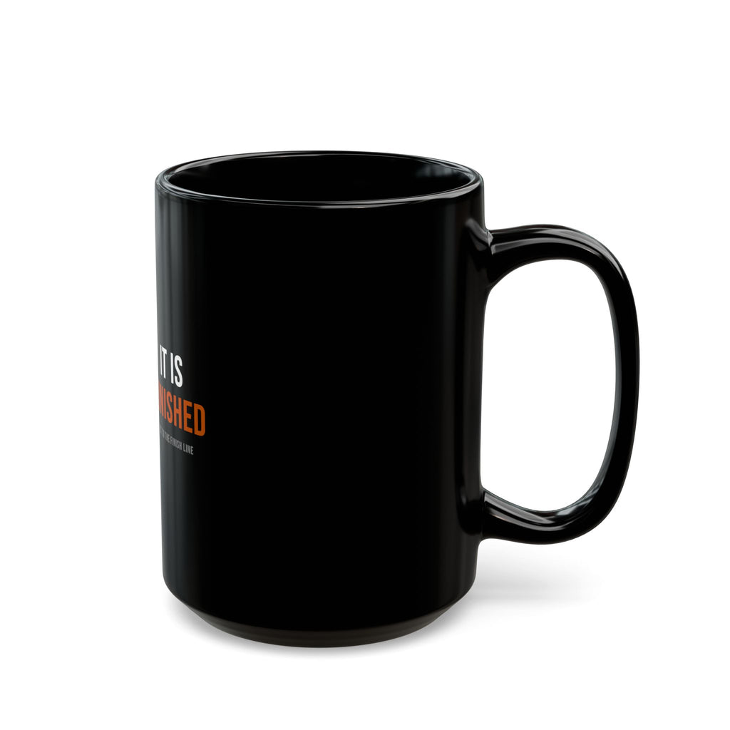 It Is Finished Mug — White/Orange