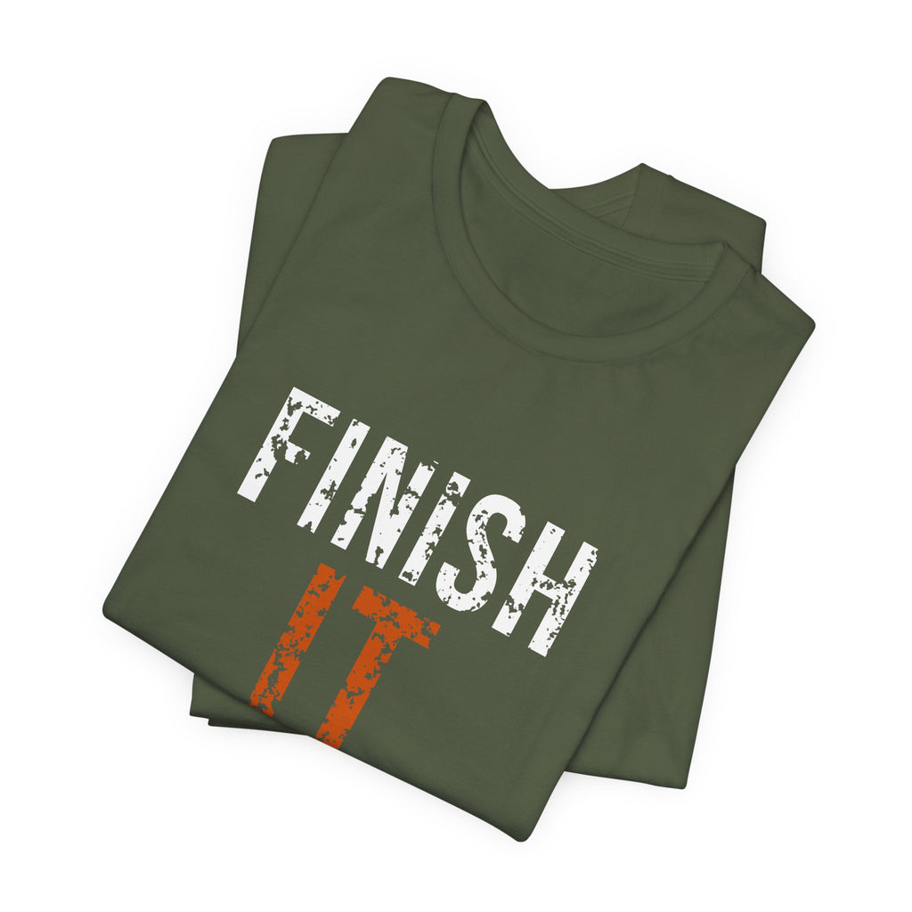 Finish It Tee — White/Orange