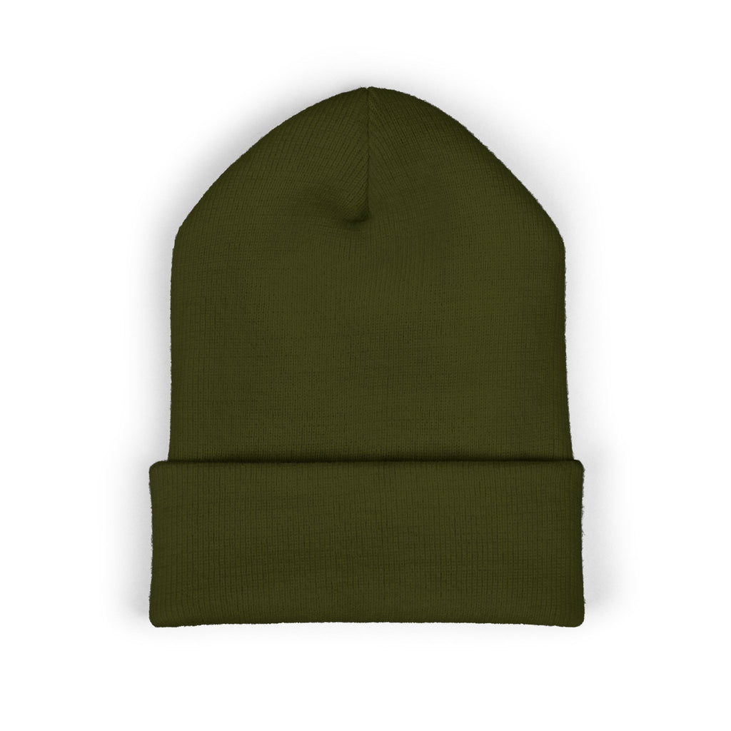 Finish Line Beanie — Embroidered Cuff
