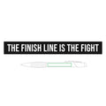 The Finish Line Is the Fight — Engraved Brass Pen