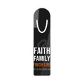 Faith Family Finish Line Bookmark — White/Orange
