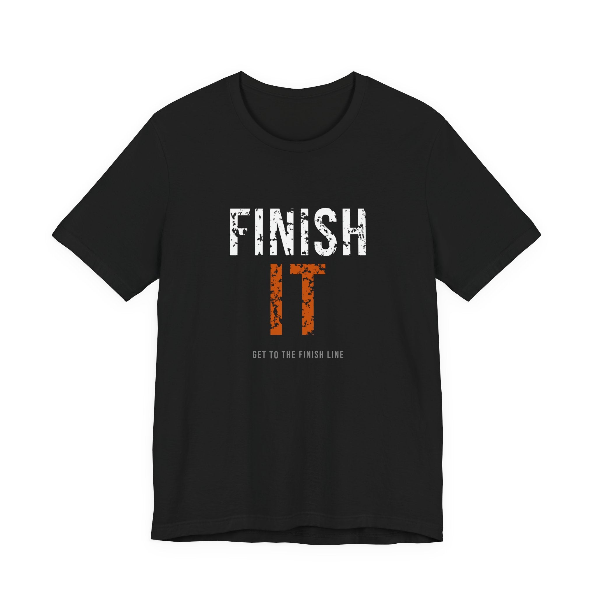 Finish It Tee — White/Orange