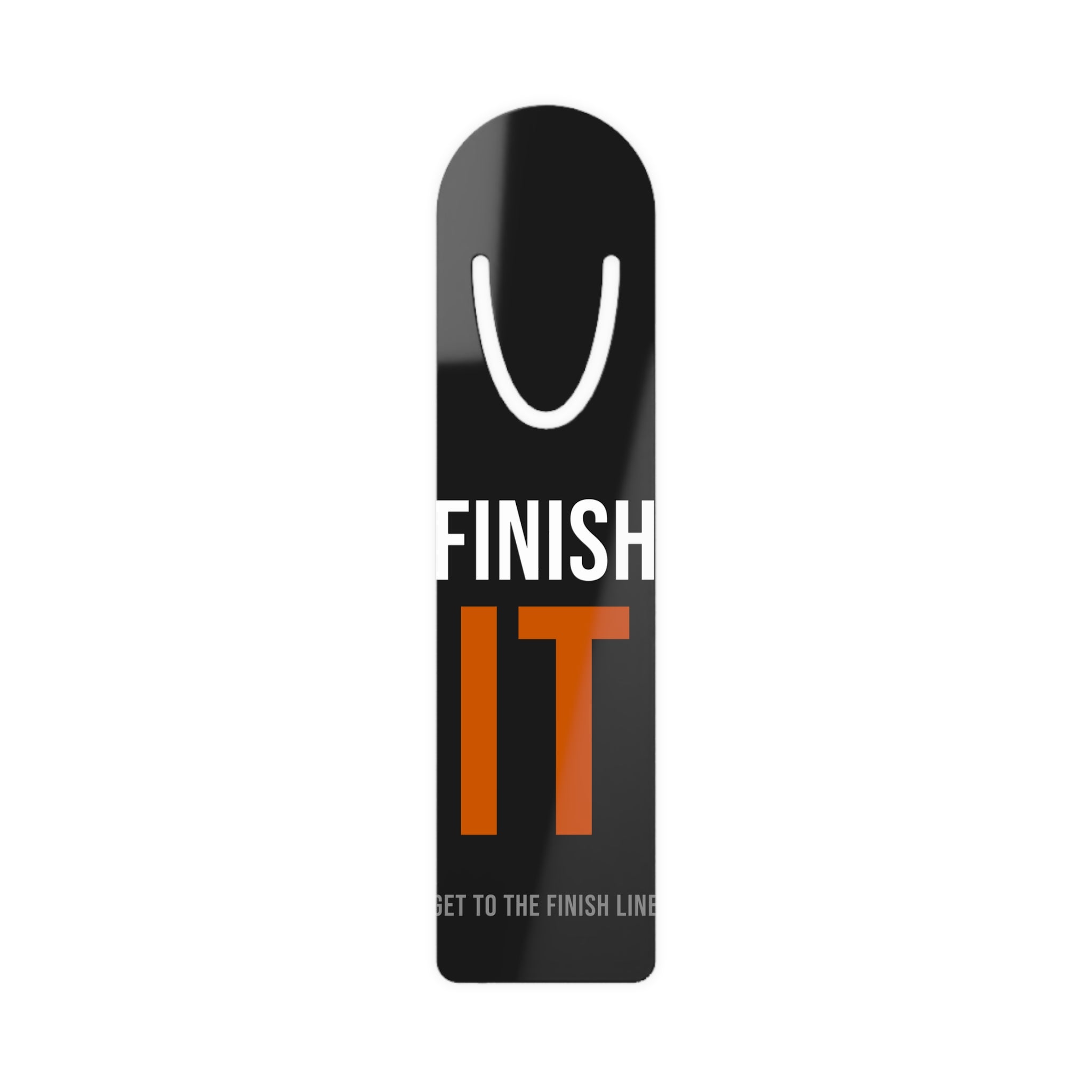 Finish It Bookmark — White/Orange