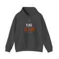 King Jesus Hoodie — White/Orange