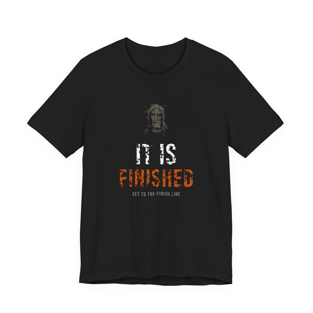 It Is Finished Tee — White/Orange