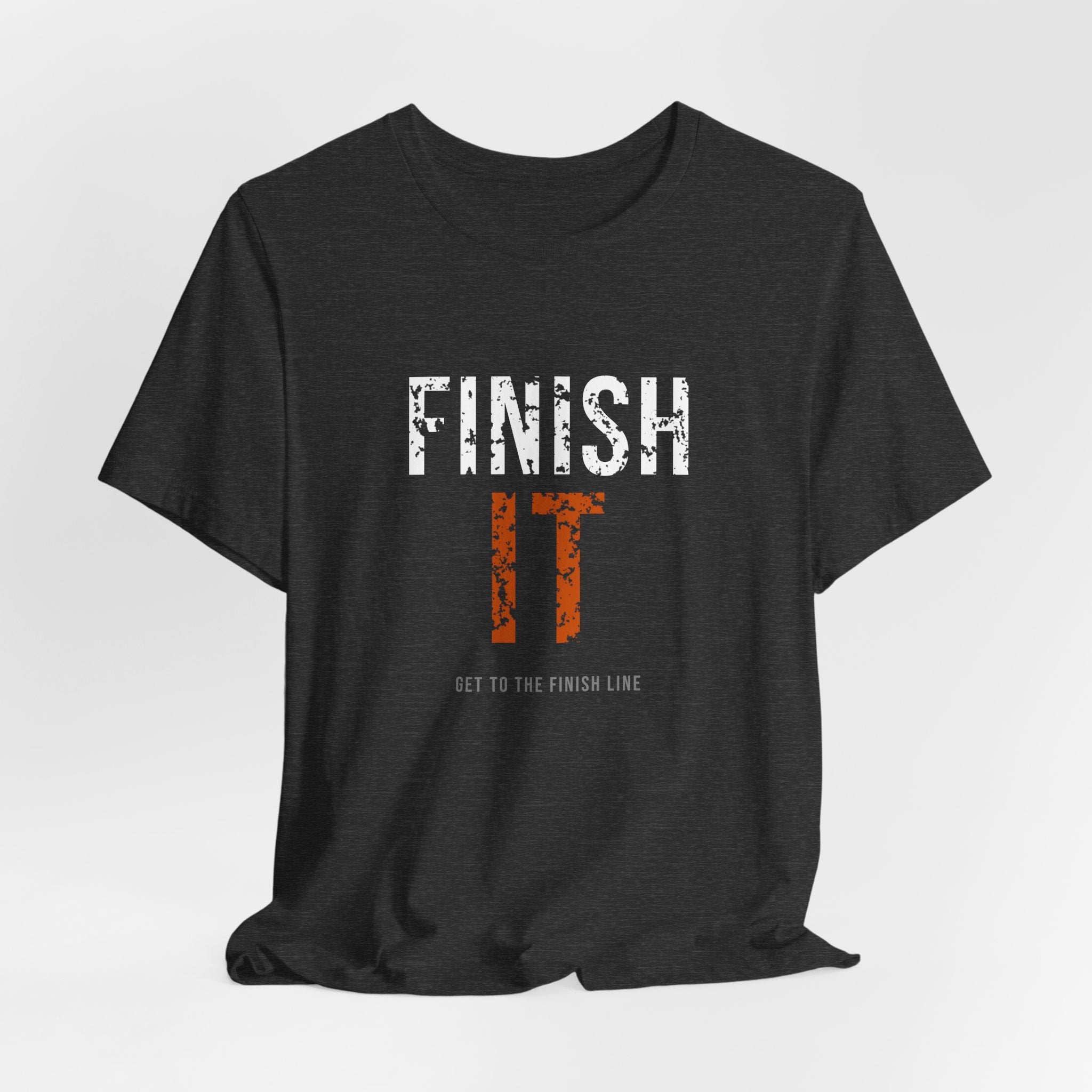 Finish It Tee — White/Orange
