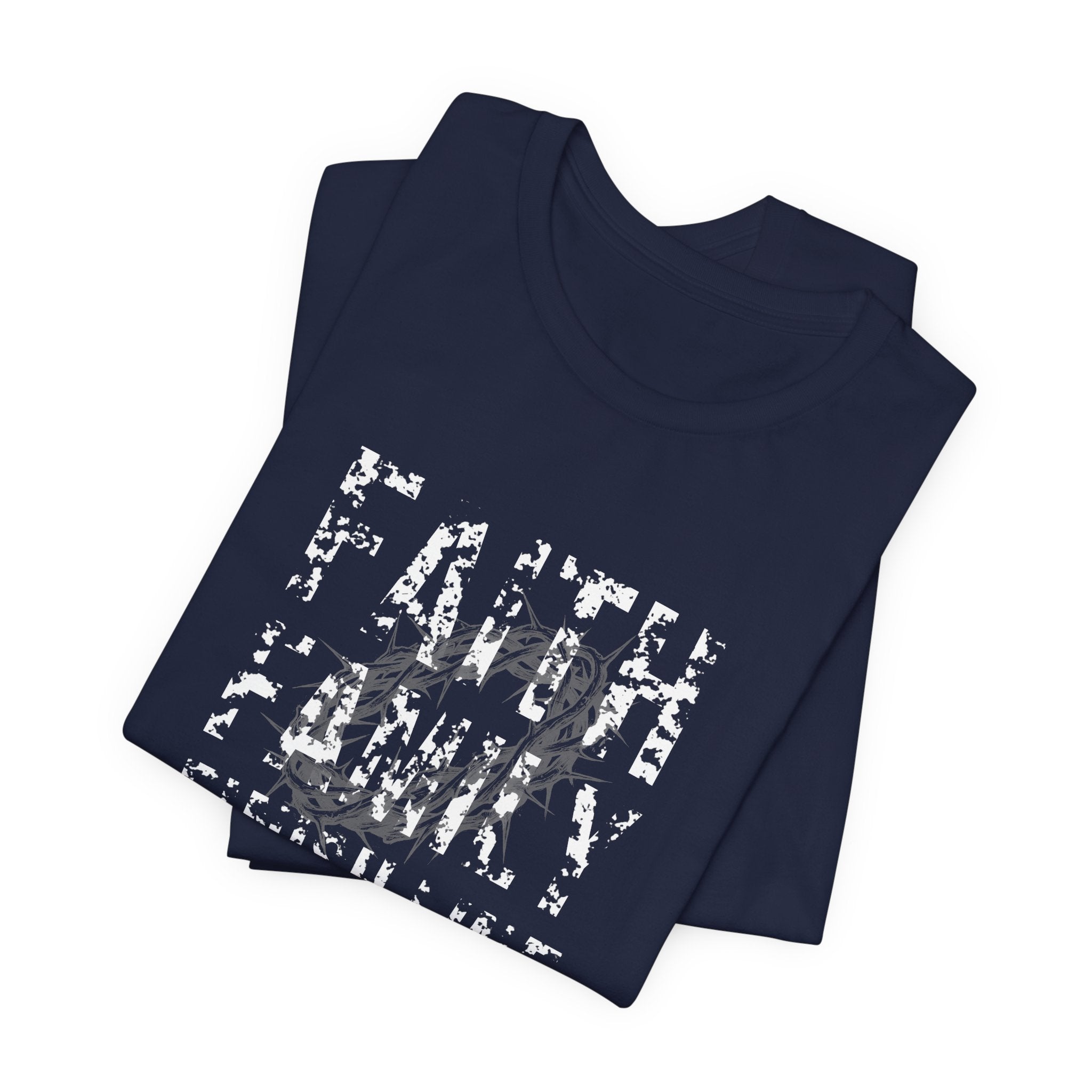 Faith Family Finish Line Tee — White