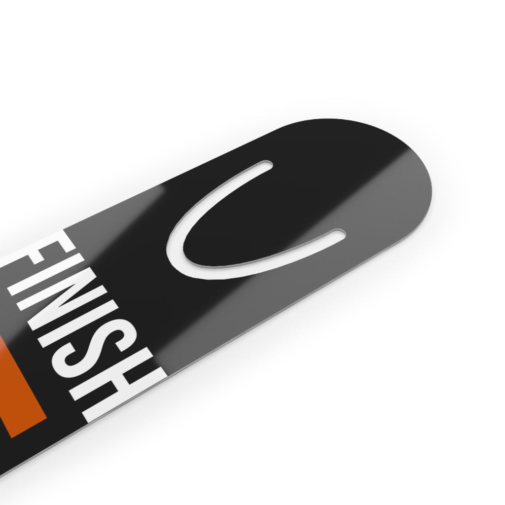 Finish It Bookmark — White/Orange