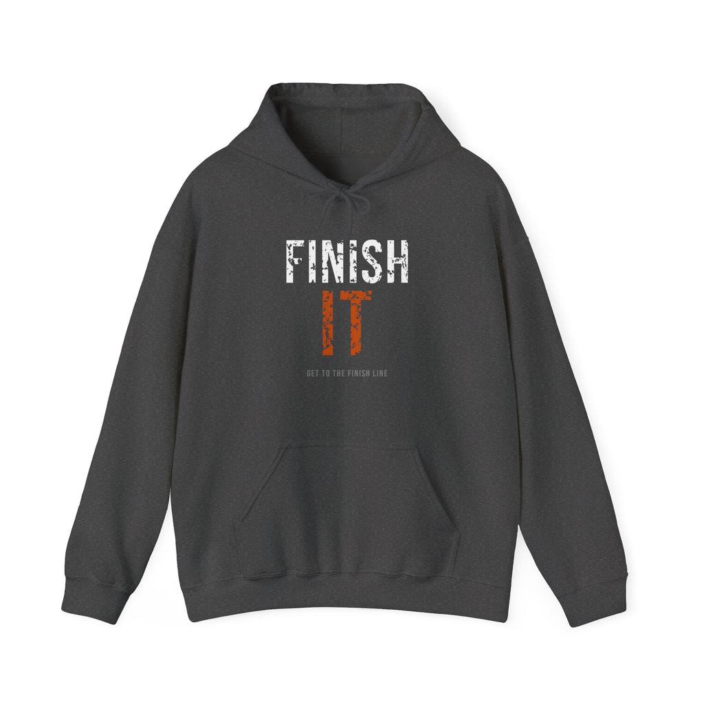 Finish It Hoodie — White/Orange