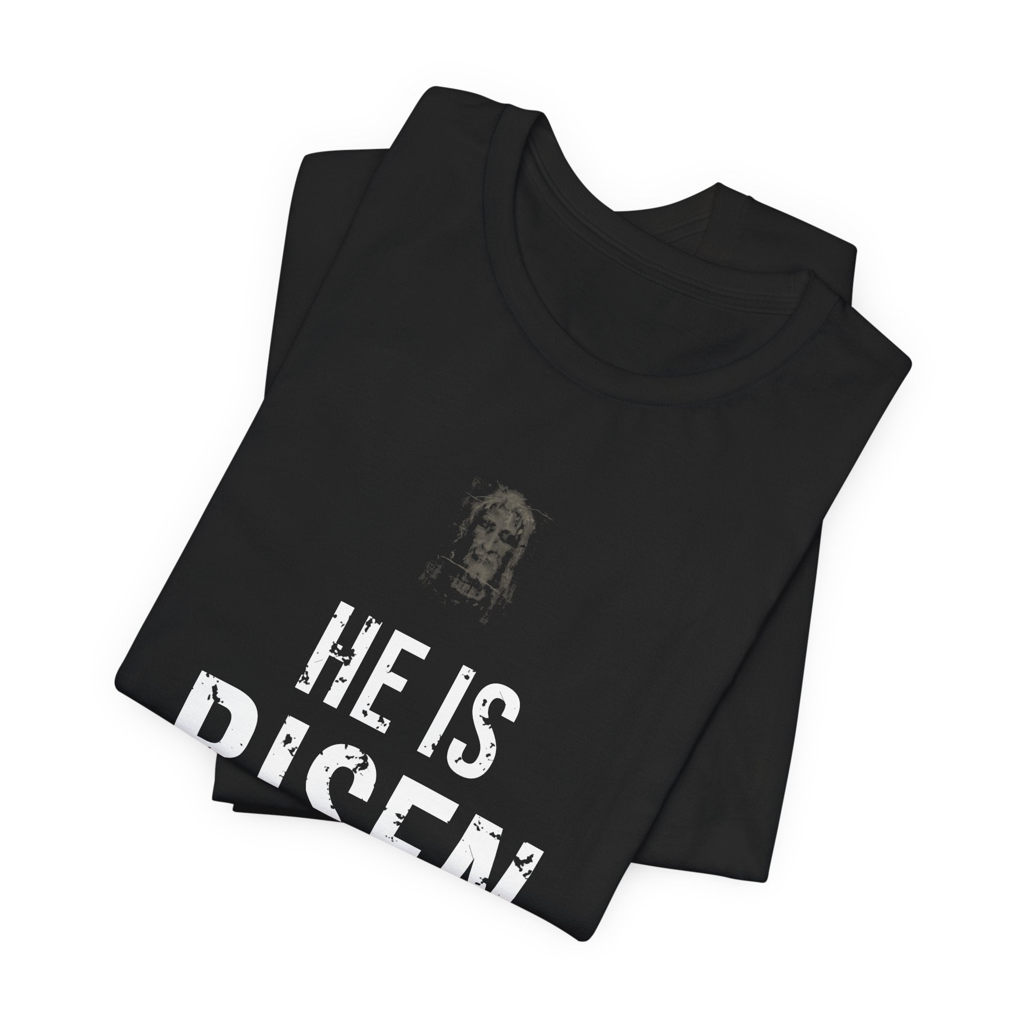 He Is Risen Tee — White