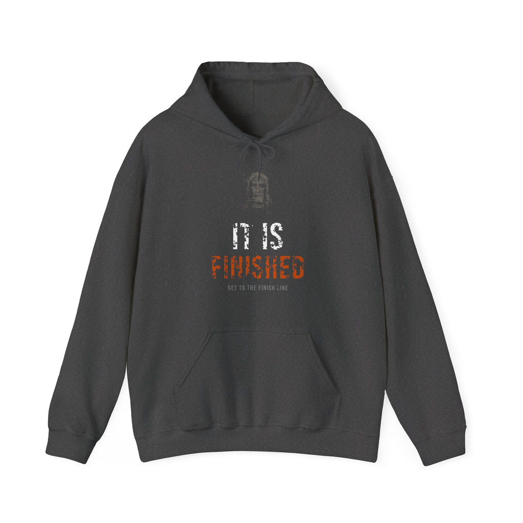 It Is Finished Hoodie — White/Orange
