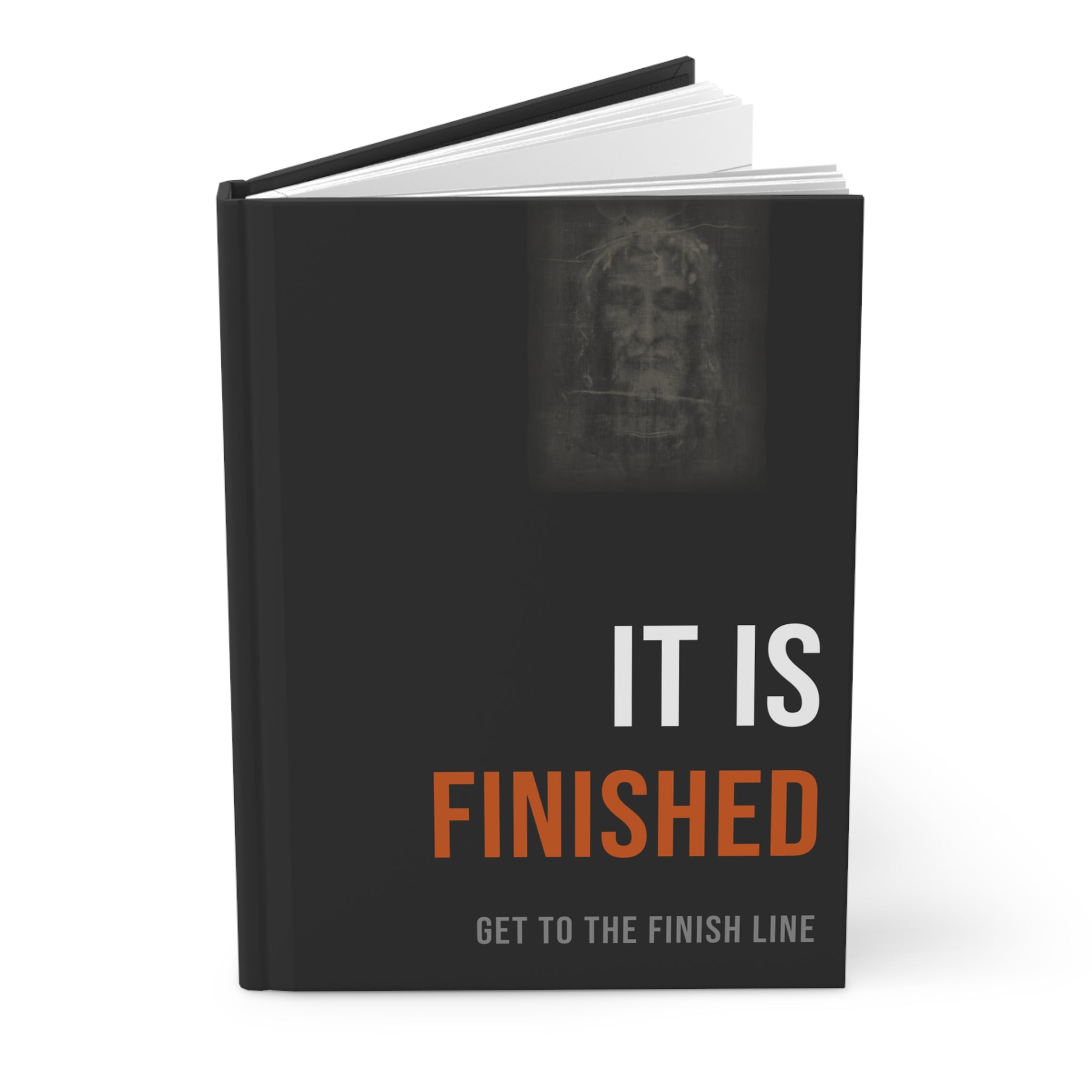It Is Finished Journal — White/Orange