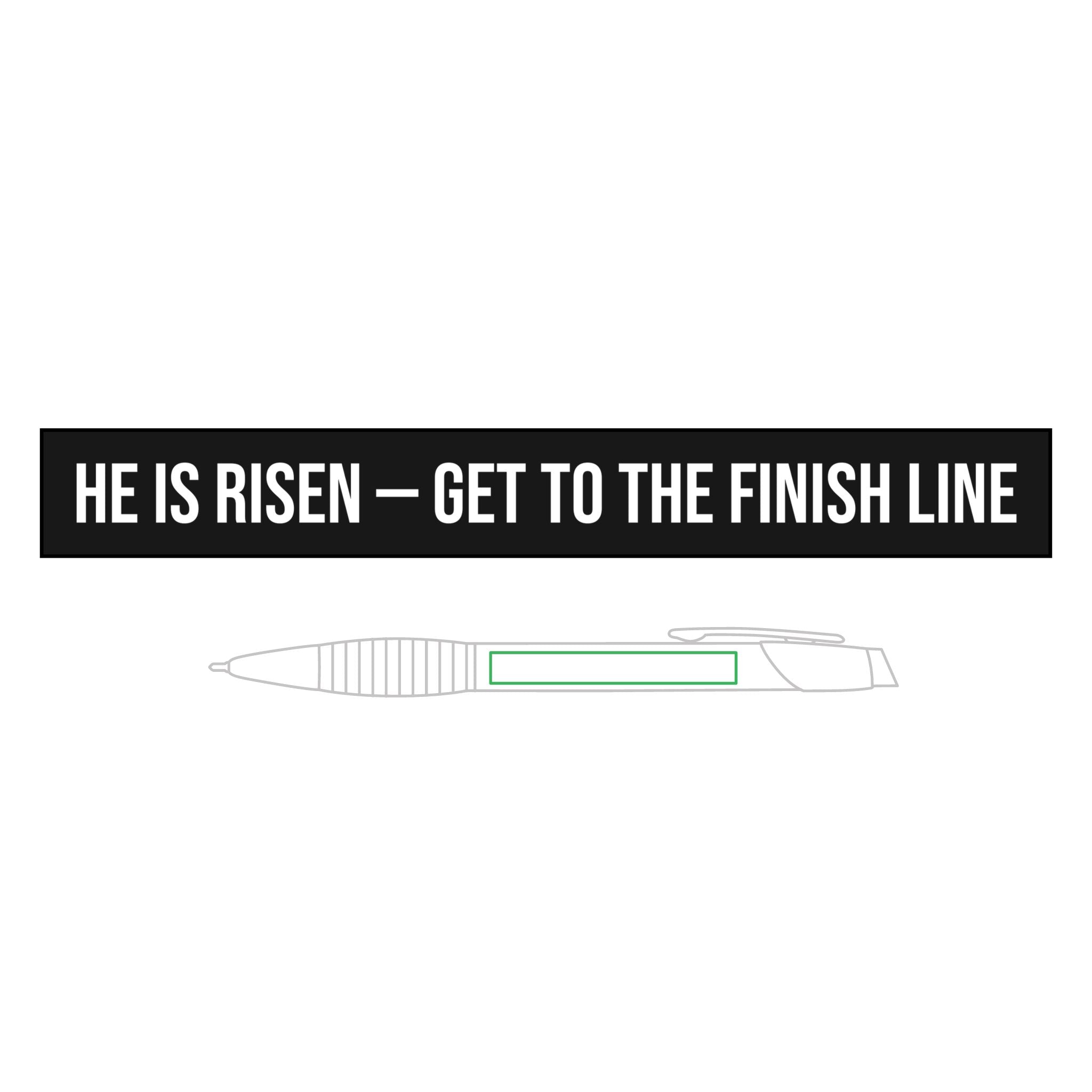 He Is Risen Pen — Engraved Brass