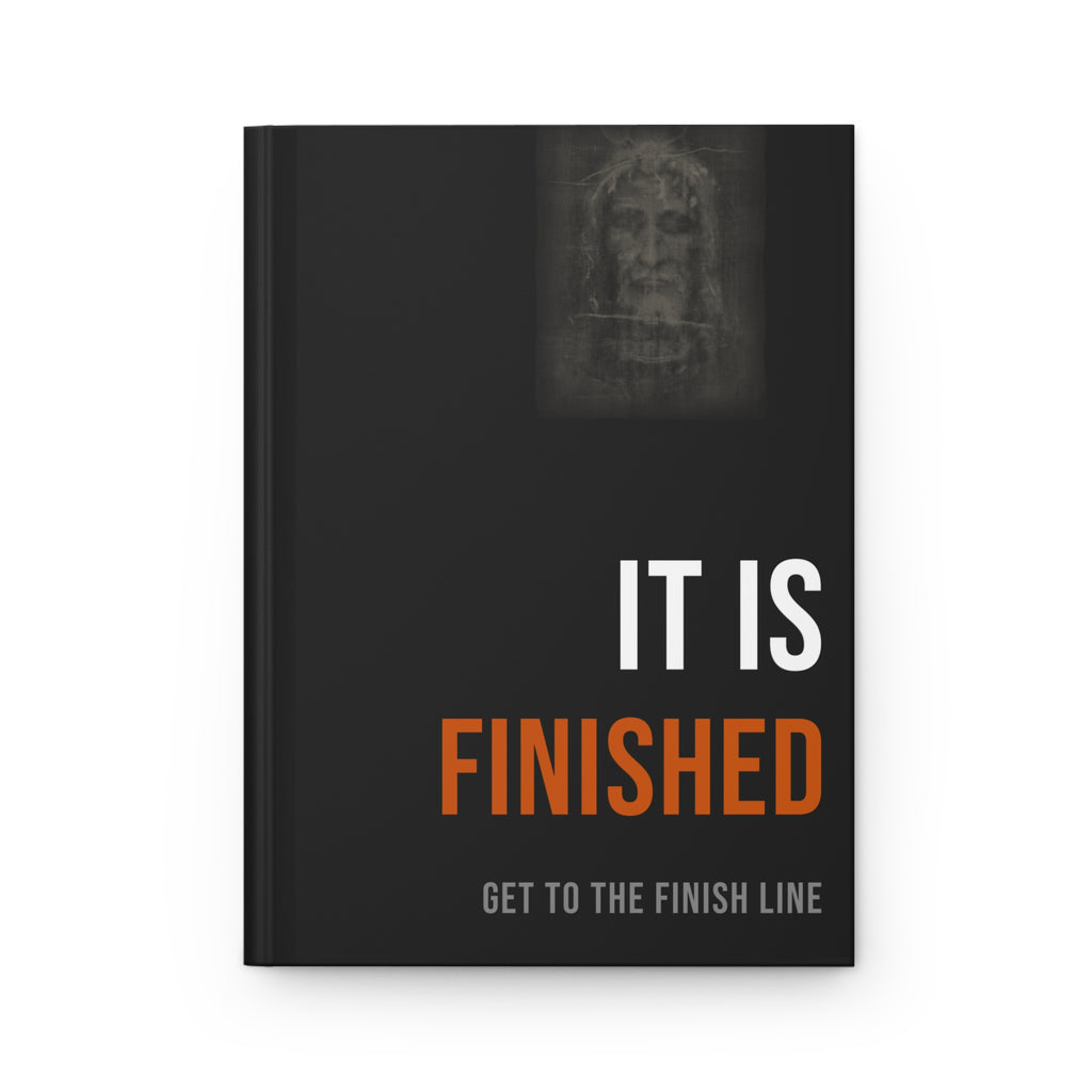 It Is Finished Journal — White/Orange