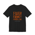 Faith Family Finish Line Tee — Burnt Orange