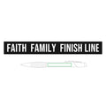 Faith Family Finish Line — Engraved Brass Pen