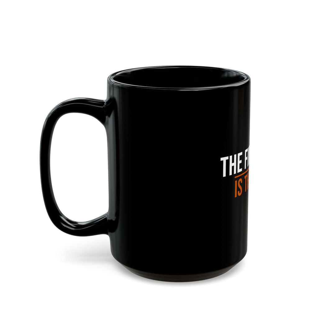 The Finish Line Is the Fight — Motivational Coffee Mug