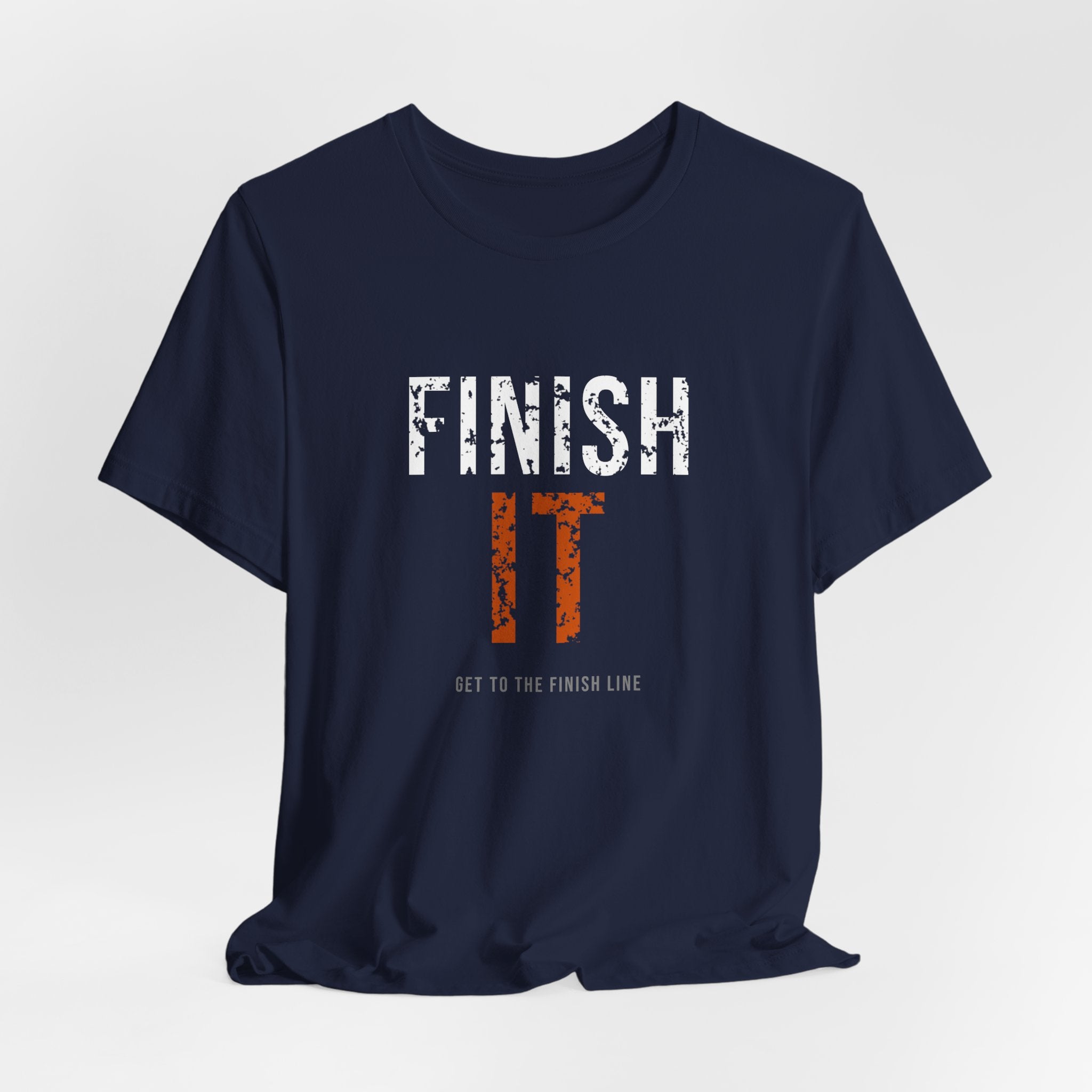 Finish It Tee — White/Orange