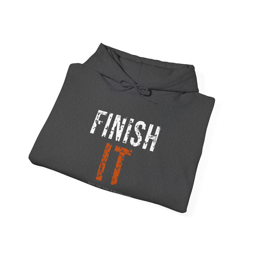 Finish It Hoodie — White/Orange
