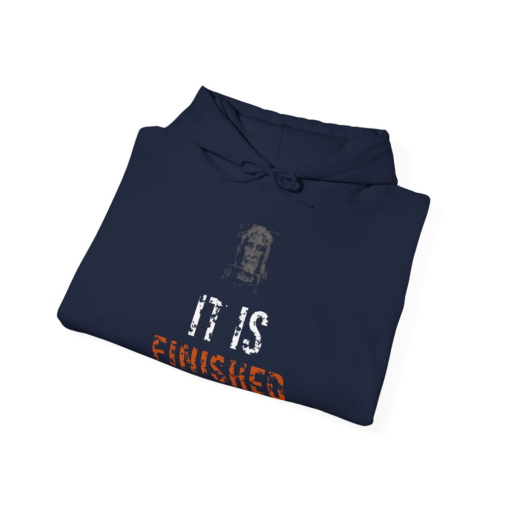 It Is Finished Hoodie — White/Orange