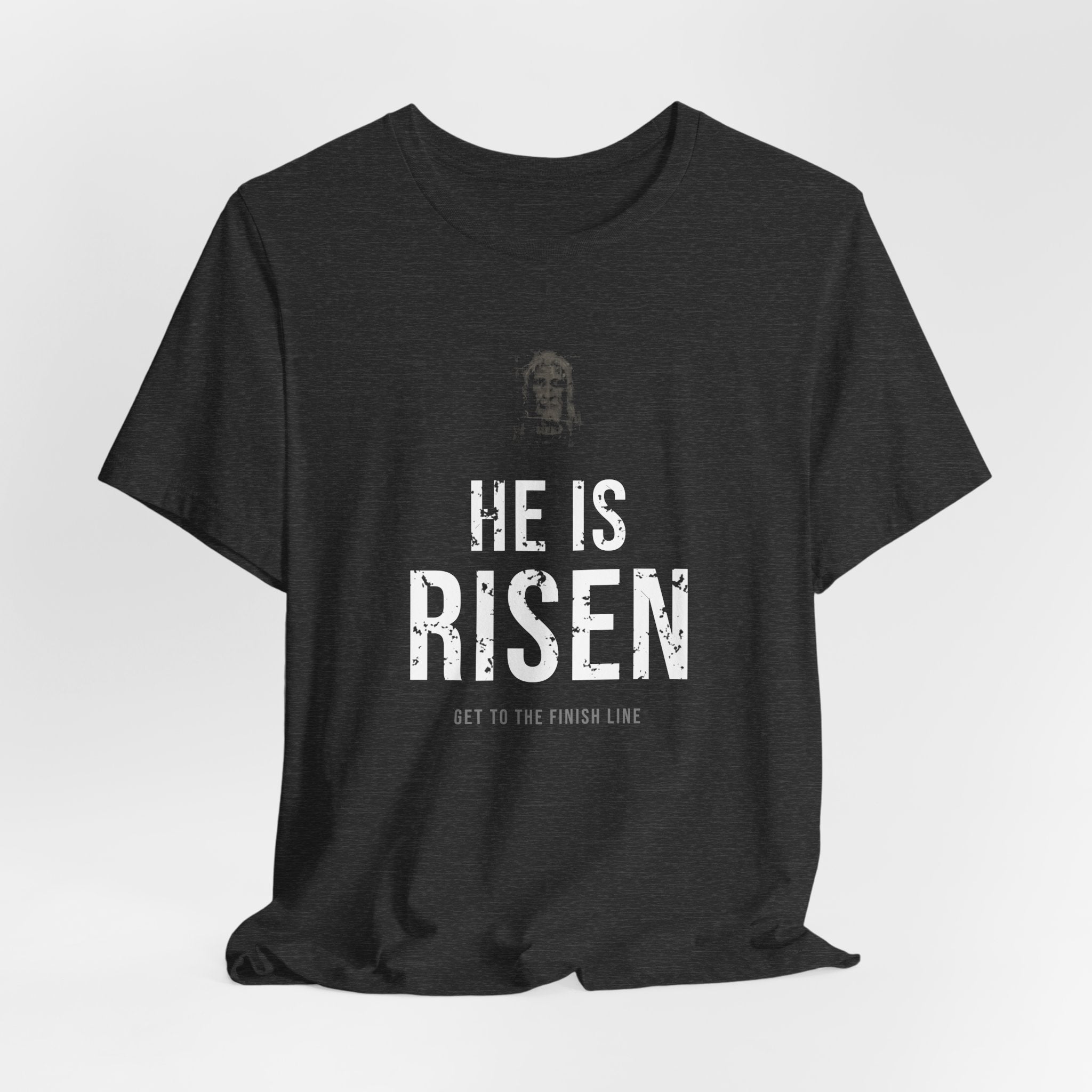 He Is Risen Tee — White
