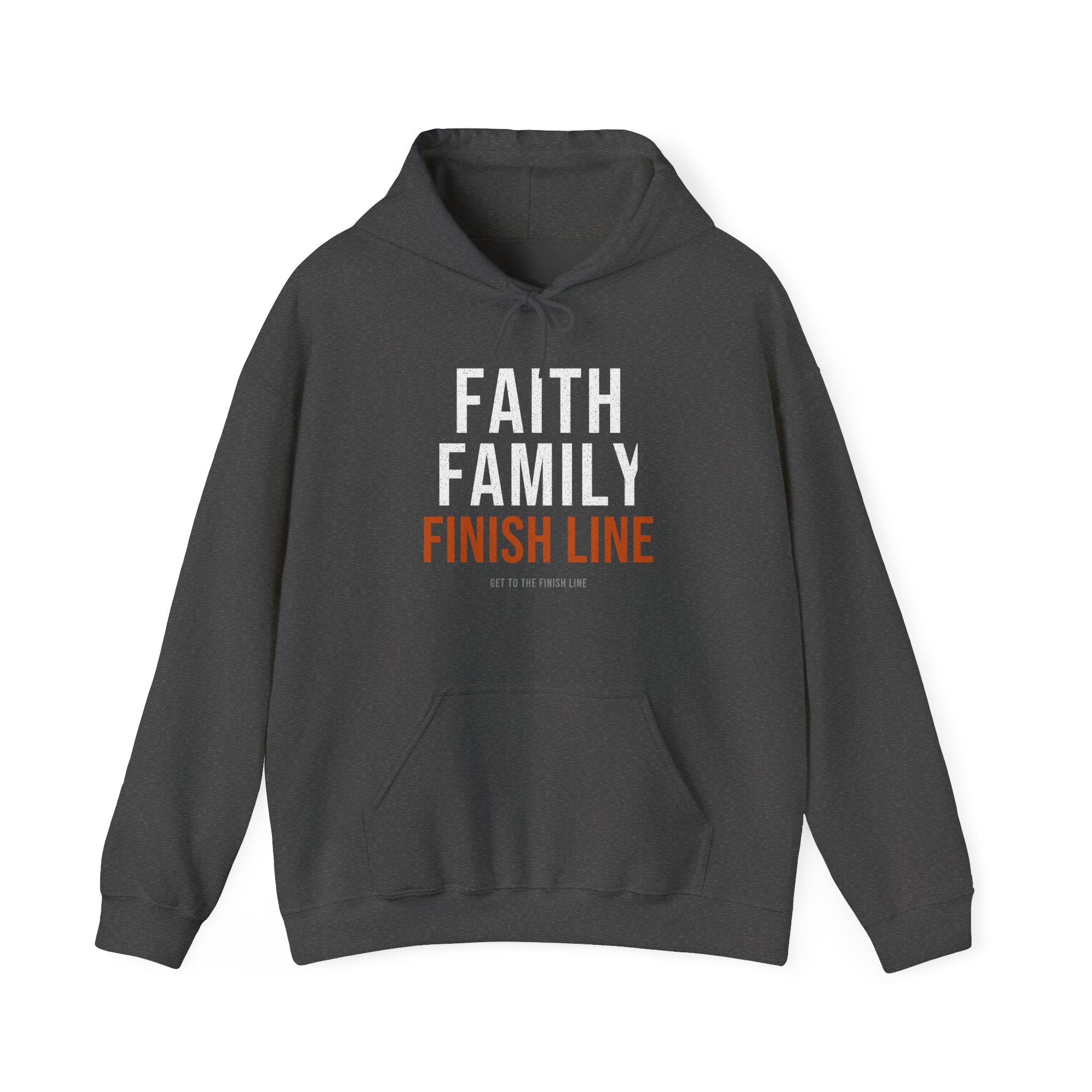 Faith Family Finish Line — Motivational Hoodie