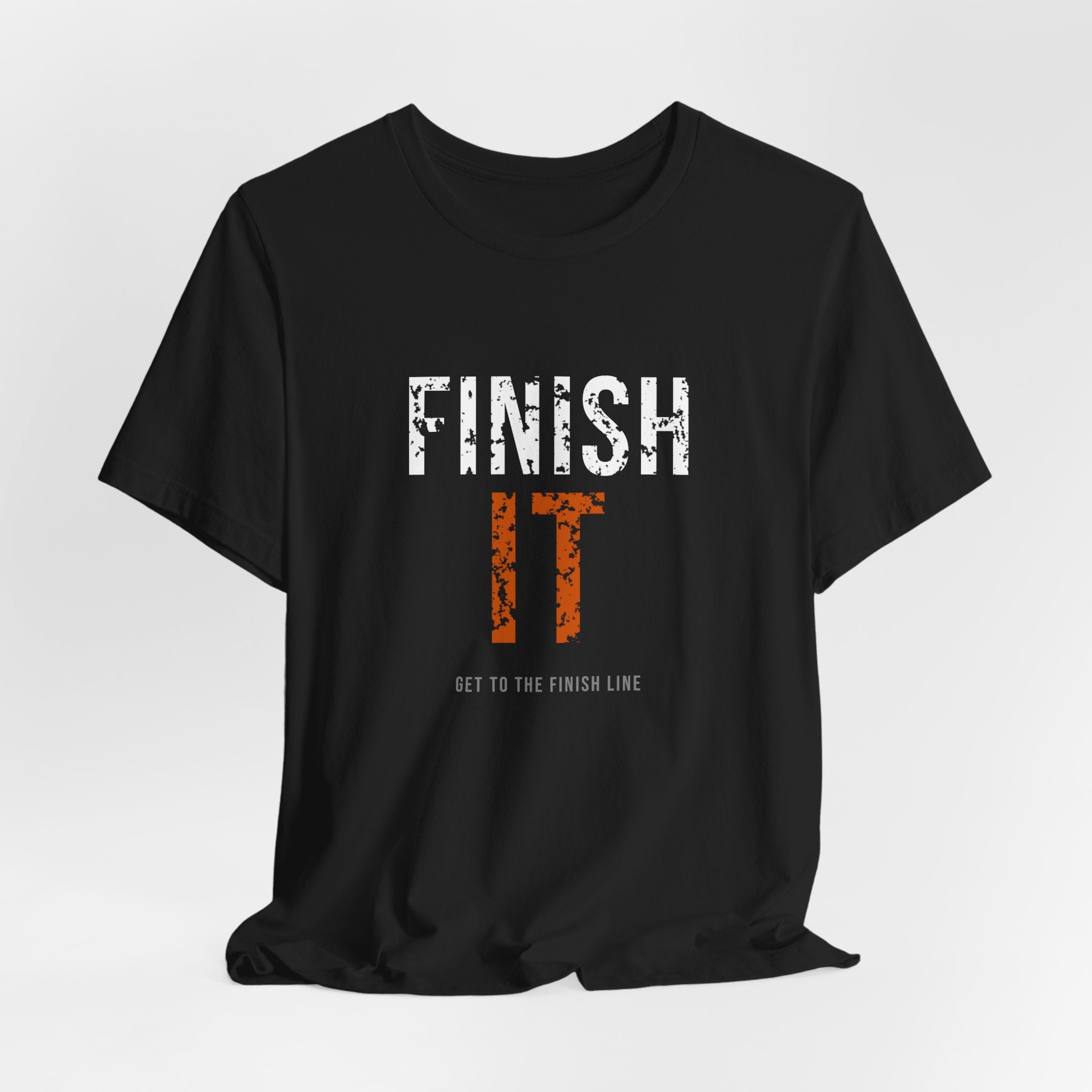 Finish It Tee — White/Orange