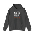 Faith Family Finish Line Hoodie — White/Orange