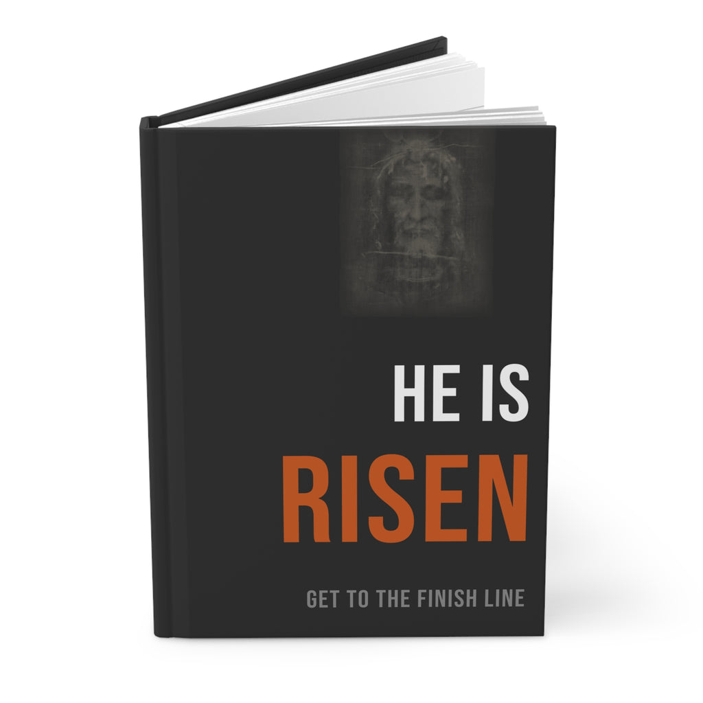 He Is Risen Journal — White/Orange