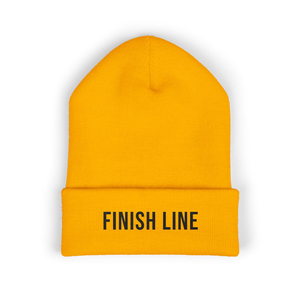 Finish Line Beanie — Black Stitch