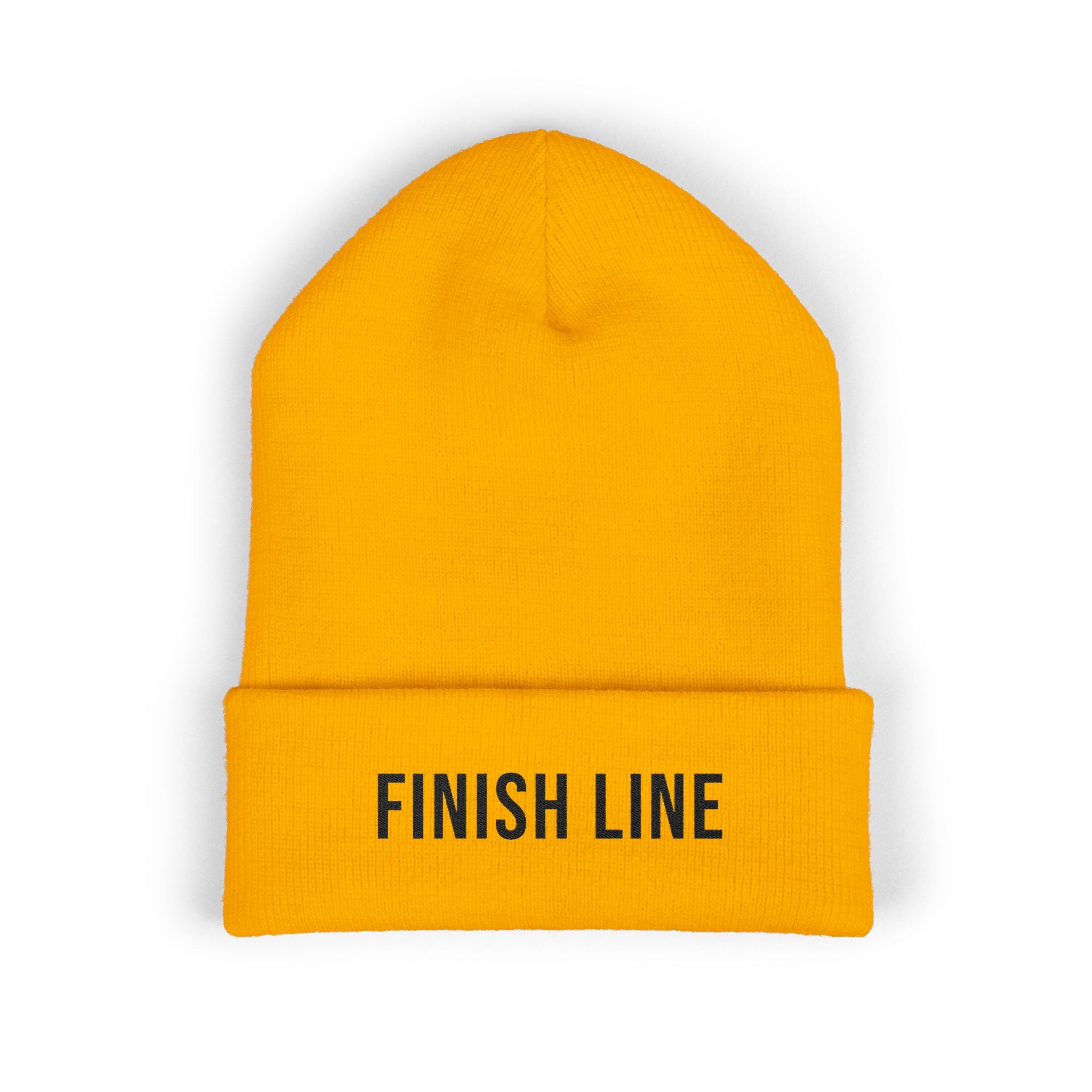 Finish Line Beanie — Black Stitch