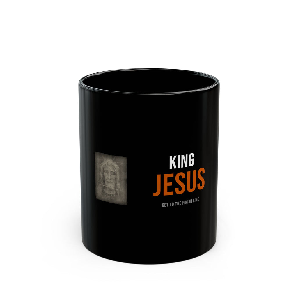 King Jesus Mug — White/Orange