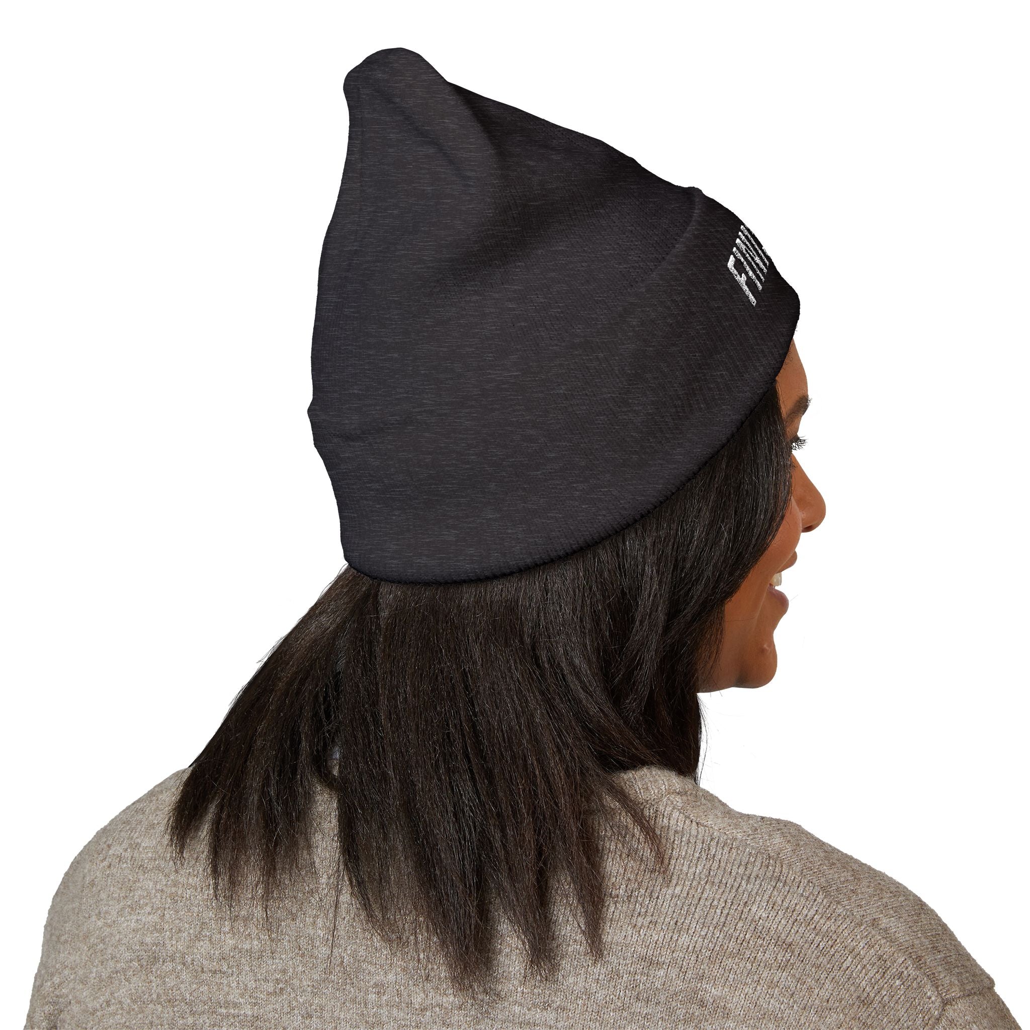 Finish Line Beanie — Embroidered Cuff