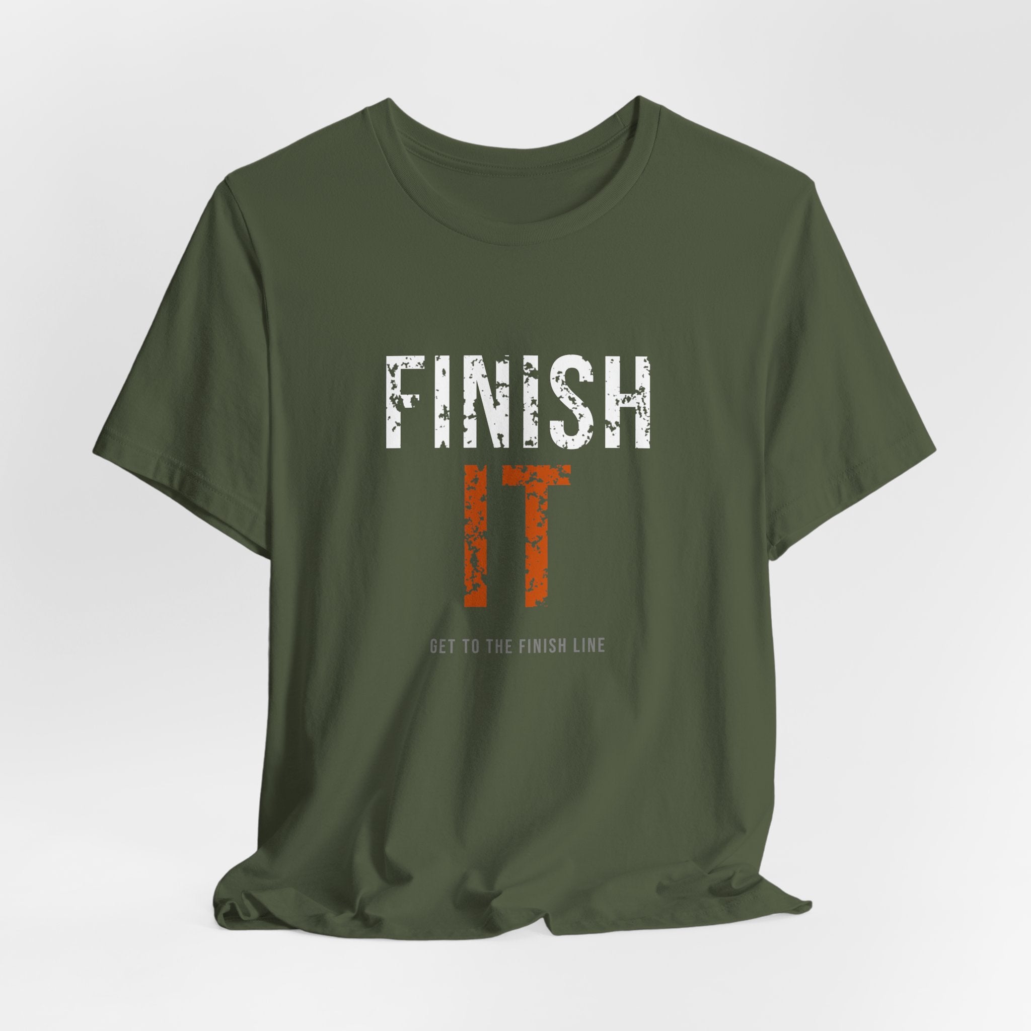 Finish It Tee — White/Orange