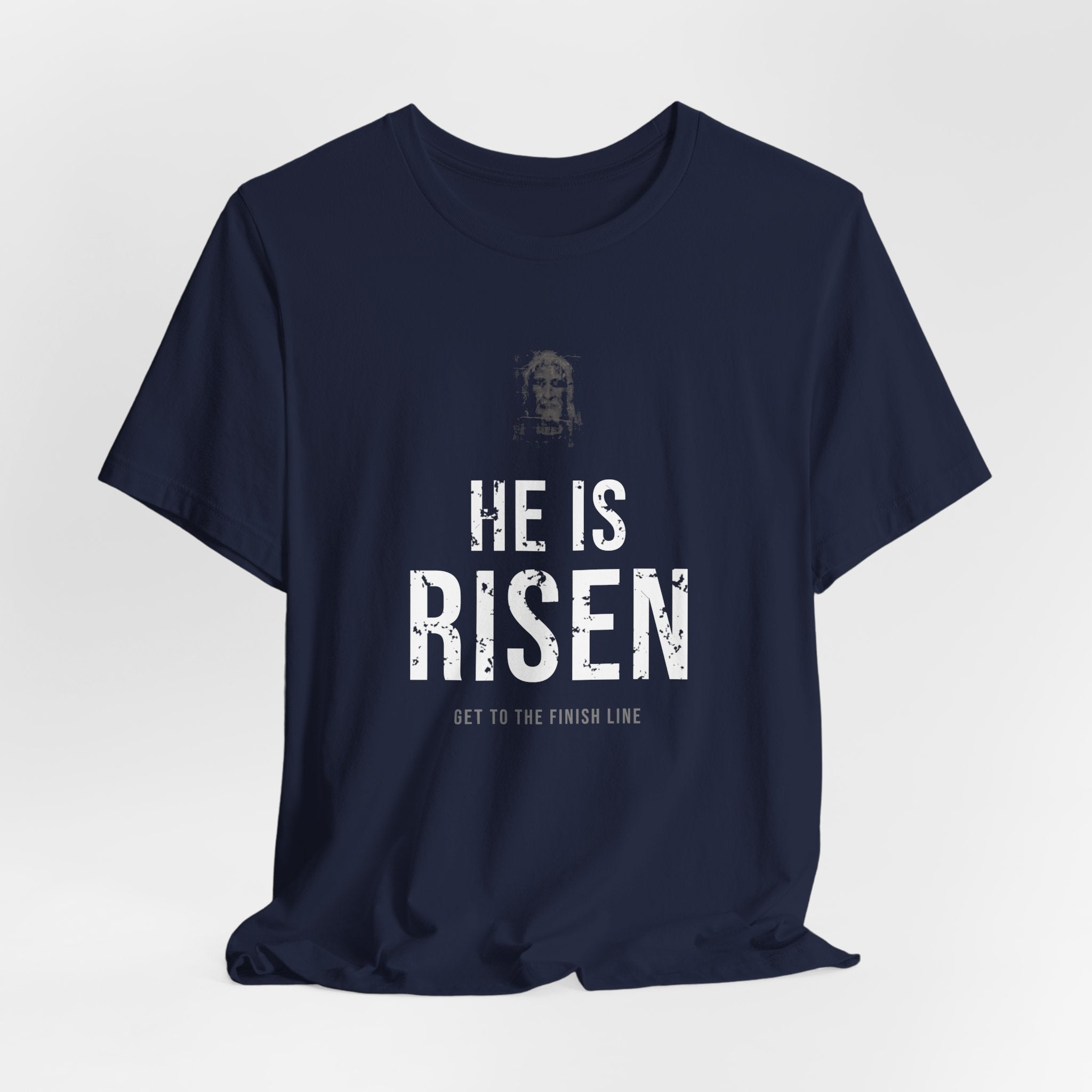 He Is Risen Tee — White