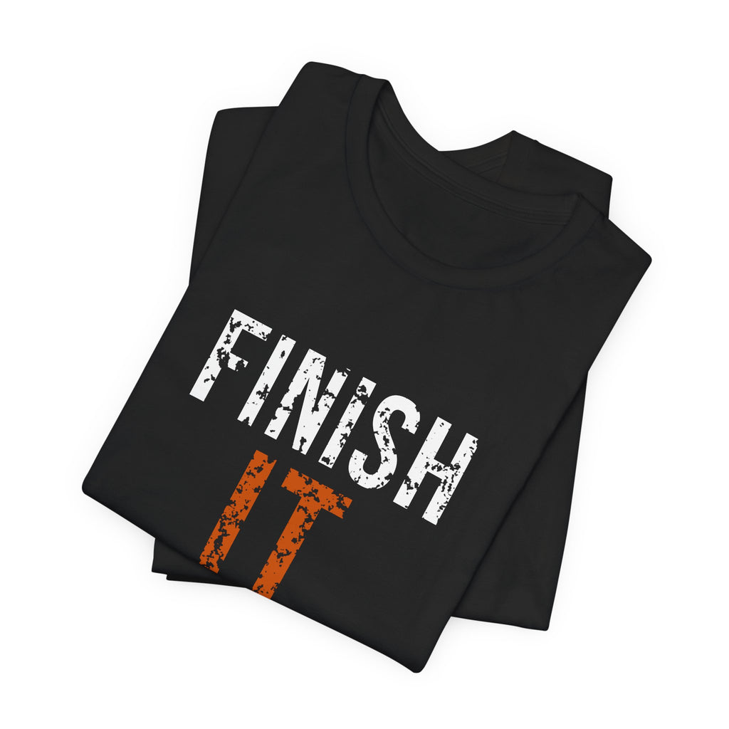 Finish It Tee — White/Orange
